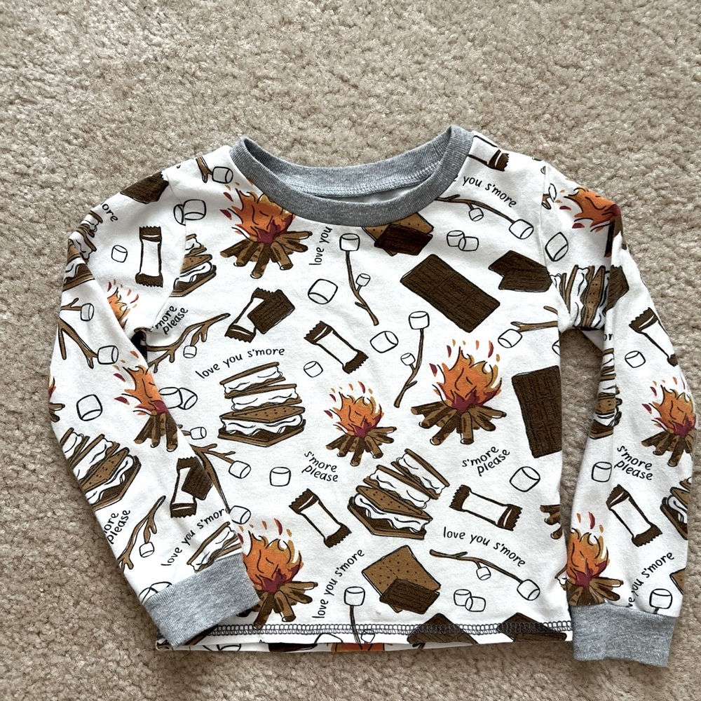 3T mud pie s’mores pajama top